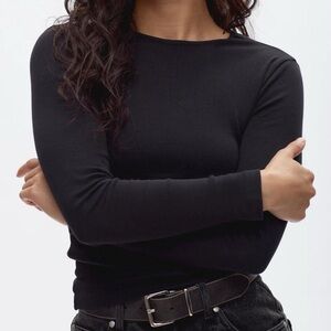 KOTN Black Long Sleeve Tee